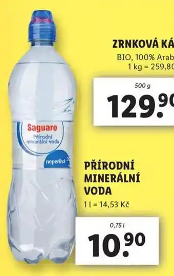 Lidl Přírodní minerální voda nabídka