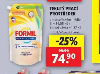 Lidl Formil tekutý prací prostředek nabídka
