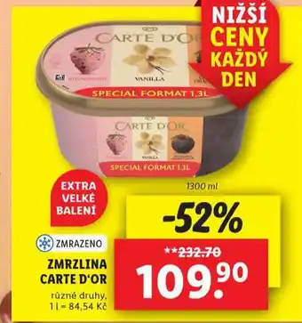Lidl Zmrzlina carte d´or nabídka