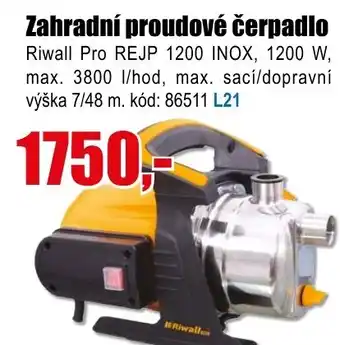Zahradní proudové čerpadlo