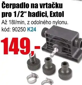 EVA Čerpadlo na vrtačku pro 1/2" hadici, Extol nabídka