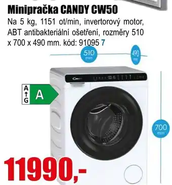 EVA Minipračka CANDY CW50 nabídka