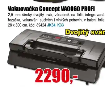 EVA Vakuovačka Concept VA0060 PROFI nabídka