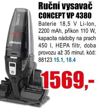 EVA Ruční vysavač CONCEPT VP 4380 nabídka