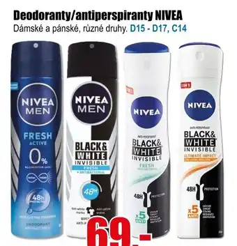 EVA Deodoranty/antiperspiranty NIVEA nabídka