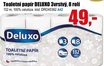 EVA Toaletní papír DELUXO 3vrstvý, 8 rolí nabídka