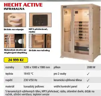 Hecht HECHT ACTIVE INFRASAUNA nabídka