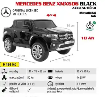 Hecht MERCEDES BENZ XMX606 BLACK ACCU AUTÍČKO nabídka