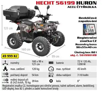 HECHT 56199 HURON ACCU ČTYŘKOLKA