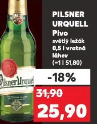 Kaufland PILSNER URQUELL Pivo 0.5L nabídka