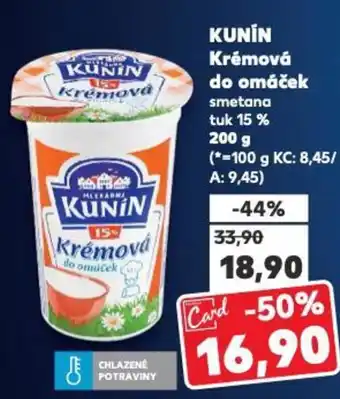 Kaufland KUNIN Krémová do omáček nabídka