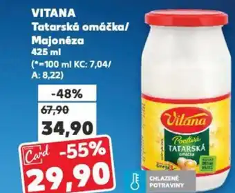 Kaufland VITANA Tatarská omáčka/ Majonéza nabídka