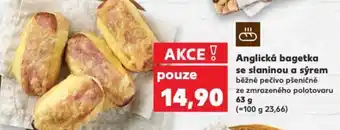 Kaufland Anglická bagetka se slaninou a sýrem nabídka