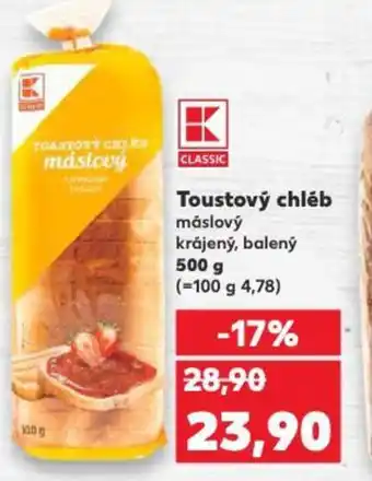 Kaufland Toustový chléb nabídka