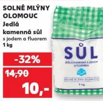 Kaufland SOLNÉ MLÝNY OLOMOUC Jedlá kamenná sůl nabídka