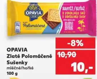 Kaufland OPAVIA Zlaté Polomáčené Sušenky nabídka