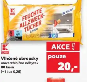 Kaufland Vlhčené ubrousky nabídka