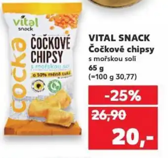 Kaufland VITAL SNACK Čočkové chipsy nabídka