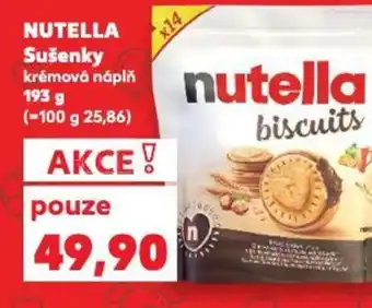 Kaufland NUTELLA Sušenky nabídka