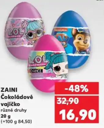 Kaufland ZAINI Čokoládové vajíčko nabídka