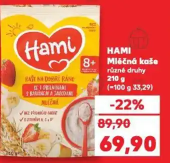 Kaufland HAMI Mléčná kaše nabídka