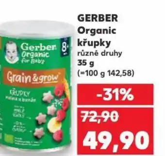 Kaufland GERBER Organic křupky nabídka