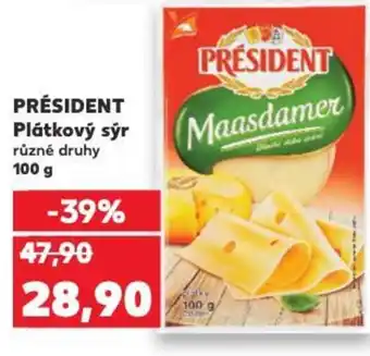 Kaufland PRÉSIDENT Plátkový sýr nabídka