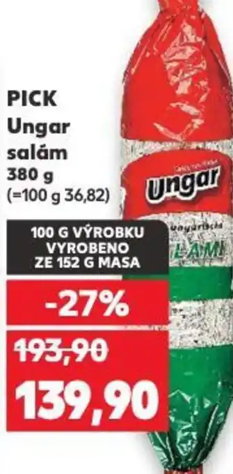 Kaufland PICK Ungar salám nabídka