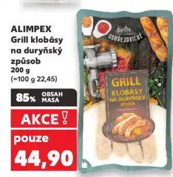 Kaufland ALIMPEX Grill klobásy na duryňský způsob nabídka