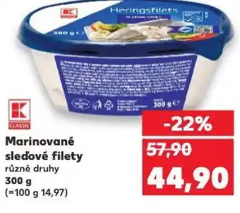 Kaufland Marinované sledové filety nabídka