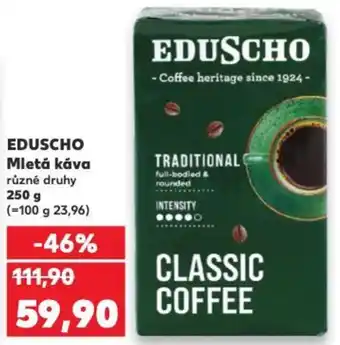 Kaufland EDUSCHO Mletá káva nabídka