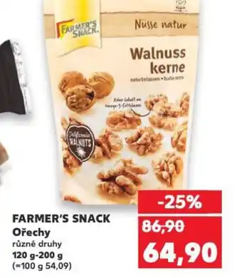 Kaufland FARMER'S SNACK Ořechy nabídka