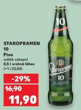 Kaufland STAROPRAMEN 10 Pivo 0.5L nabídka