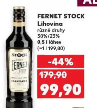 Kaufland FERNET STOCK Lihovina 0.5L nabídka