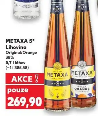 Kaufland METAXA 5* Lihovina 0.7L nabídka