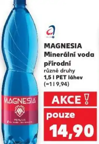 Kaufland MAGNESIA Minerální voda přírodní 1.5L nabídka