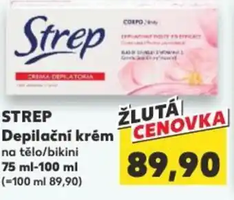 Kaufland STREP Depilační krém nabídka