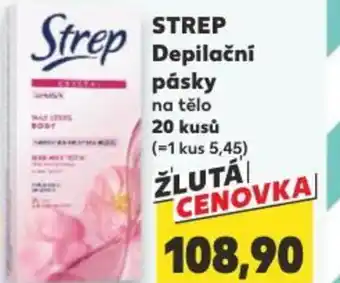 Kaufland STREP Depilační pásky nabídka