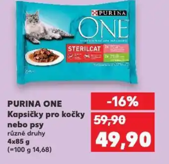 Kaufland PURINA ONE Kapsičky pro kočky nebo psy nabídka