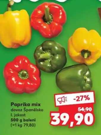 Kaufland Paprika mix nabídka