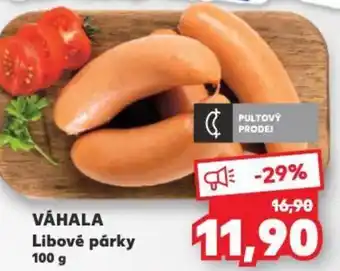 Kaufland VÁHALA Libové párky 100 g nabídka