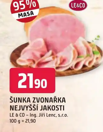 Trefa ŠUNKA ZVONAŘKA NEJVYŠŠÍ JAKOSTI nabídka