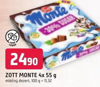 Trefa ZOTT MONTE 4x 55 g nabídka