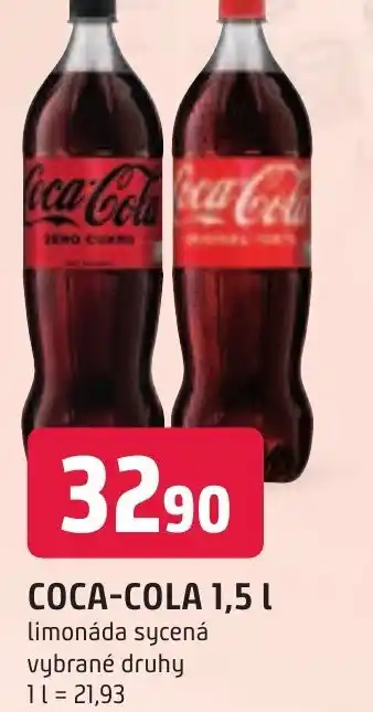 Trefa COCA-COLA 1,5L nabídka