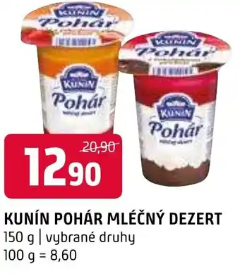 Terno KUNÍN POHÁR MLÉČNÝ DEZERT nabídka