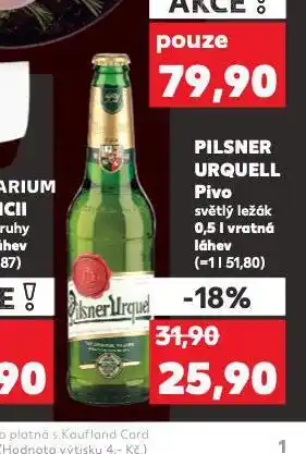 Kaufland Pivo pilsner urquell nabídka