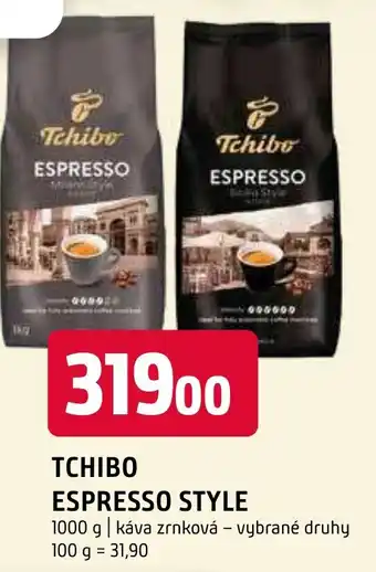 Terno TCHIBO ESPRESSO STYLE nabídka