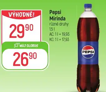 Globus Pepsi Mirinda nabídka