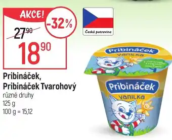 Globus Pribináček, Pribináček Tvarohový nabídka