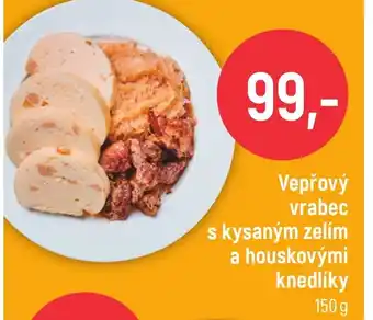 Globus Vepřový vrabec s kysaným zelím a houskovými knedlíky nabídka